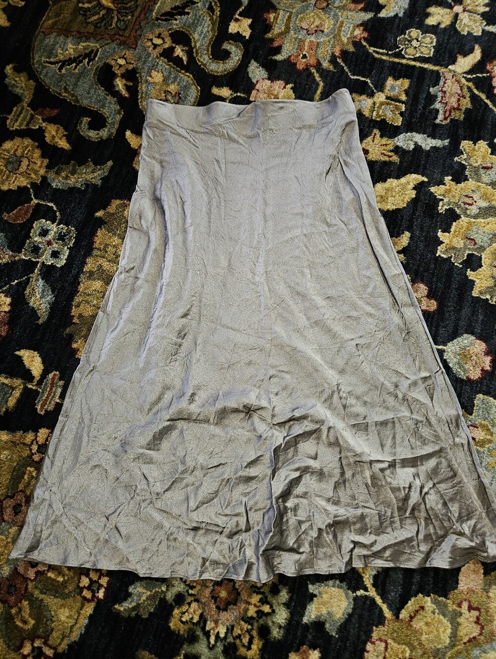 Quince Medium Silk Grey Skirt
